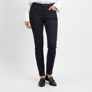 Balenciaga Dark Blue Women Ankle Zip Jeans